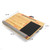 Bamboo Lap Desk Soporte Portatil Laptop Stand with Tablet Pen Phone Holder Wrist Rest and Mouse Pad 