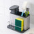Multifunctional Kitchen Sink Washing Sponge Storage Rack Soap Dispenser 