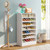 Shoe Rack, 8-Tier Tall Shoe Shelf, Wooden Shoe Storage Cabinet, White