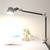 Modern Swing Long Arm Table Lamp with Clip Black Silver Dormitry Student Study Clamp Desk Light f