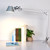 Modern Swing Long Arm Table Lamp with Clip Black Silver Dormitry Student Study Clamp Desk Light f