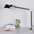Modern Swing Long Arm Table Lamp with Clip Black Silver Dormitry Student Study Clamp Desk Light f