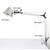 Modern Swing Long Arm Table Lamp with Clip Black Silver Dormitry Student Study Clamp Desk Light f