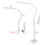 Long Arm Office Desk Lamp 10W Flicker Free Eye Protection Reading Lamp 3 Color Dimable Adjustable 