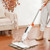 Steam Mop, 2-in-1 Floor Steamer Cleaner for, Marble, Linoleum, with 2 pcs Machine Washable Pads and A Water Tank