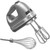 7-Speed Mixer, Household Hand Mixer, whit whisk attachment for light and fluffy mixtures, 220W Kitchen Blenders, White