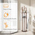Bamboo freestanding coat rack with 3 storage shelves and 9 hooks easy to assemble for bedroom, office, 