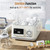 Electric Food Steamer 5-Quart Stainless Steel with Timer, 24H Delayed Start, Auto Keep Warm, and Large 68 Oz Water Capacity