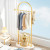 Bedroom Hanger Gold Clothing Rack Storage Coat Jacket Shoes Metal Rack Standing Shelf Colgadores De Ropa Hallway