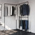 Industrial Design Coat Rack, Freestanding Coat Rack for Walk-In Wardrobe Wall, Clothes Rack 