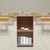 Wood Portable Podium Stand Reception Desk Lectern with Mobile Wheels Storage 