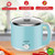 Brentwood Stainless Steel 1.9 Quart Electric Hot Pot Cooker and Food Steamer in Blue