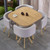 Kitchen Round Dining Table Set 4 Chairs Office Luxury Dining Table 