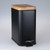 Step Trash Can Garbage Rubbish Bin with Bamboo Lid Waste Container Bathroom Kitchen Living Room Office 