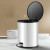 Stainless Steel Trash Can with Foot Pedal,Dust-Proof Waste Bin,Metal Step,Kitchen,Bathroom,Washroom,Office 