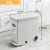 Lid Trash Can Kitchen Wheel Office Living Room Bedroom Toilet Desk Trash Bin Bathroom 