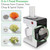 Electric Food Chopper Zoodle Maker 3-in-1 Vegetable Processor, Fruit Cutter, Spiral Shredder Machine, Veggie Spaghetti