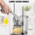 Potato Slicer Commercial Vegetable Chopper W/ 4 Replacement Blades Manual Vegetable Cutter Kitchen Gadgets Chips Food Processors