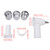 Multifunctional Slicer Shredder Attachment for KitchenaiKd Stand Mixer Kitchen Fresh Vegetable Chopper Accessories with 3 Blades
