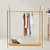 Gold Iron Clothing Rack Wedding Dress Bridal Garment Rack Stand Show Clothes to Store Clothes