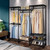 VIPEK V5 Portable Closet Wardrobe Heavy Duty Adjustable Clothes Rack with 4 Hang Rods & 8 Shelves,56.7"Lx15.7''Wx76.4 H,(Medium)