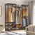 VIPEK V5 Portable Closet Wardrobe Heavy Duty Adjustable Clothes Rack with 4 Hang Rods & 8 Shelves,56.7"Lx15.7''Wx76.4 H,(Medium)
