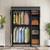 V7C Basic Garment Rack with Cover Portable Closets for Hanging Clothes, Heavy Duty Clothes Rack with Shelves Metal Freestanding