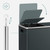 Plastic Inner Buckets and Hinged Lids For Kitchen Baskets 2 Compartments Car Trash Bin 