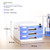 Desktop File Cabinet TwoLayer Lockable MultiDrawer File Storage Box Thick Office Document Organizer Secure Desk 