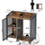 3-Tier Lateral Office Filing Cabinets with Socket and USB Charging Port, Modern Printer Stand and Paper Shredder Stand