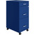 Space Solutions Metal Mobile Organizer File Cabinet for Home Office Storage Supplies with Wheels 3 Filing 
