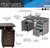 47.25" Ergonomic Computer Drawers & File Cabinet for Home Office Storage, 