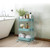 3Tier Metal Rolling Cart,Oval Utility Cart with Lockable Wheels,Multifunctional Storage Cart 