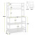 Tribesigns 5-Tier Kitchen Bakers Rack with Hutch, Industrial Microwave Oven Stand, Free Standing Kitchen Utility Cart 