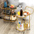 Utility Cart Trolley Bar Tables Gold Wine Cabinet Rolling Kitchen Trolley Serving Outdoor 