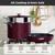 Lux 13pc Forged Lightweight Cookware Set PFAS Free