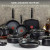 OEING T-fal Ultimate Hard Anodized Nonstick Cookware Set 