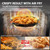 8-in-1 Countertop Microwave Oven Air Fryer Combo Black Stainless Steel 1.2 Cu Ft Capacity 1100W Power Multi-Function Cooking