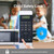 Countertop Microwave Oven with 6 Preset Cooking Programs Interior Light LED Display 0.7 Cu.Ft