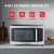 TOSHIBA 4-in-1 ML-EC42P(SS) Countertop Microwave Oven, Smart Sensor, Convection, Air Fryer Combo, Mute Function