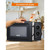 Cubic Foot Microwave with 6 Power Levels, Small Microwave with Grip Handle, 600W Countertop Microwave