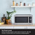 1200W 2.2 cu.ft. Countertop Microwave Oven Sensor Cooking Kitchen Stainless Steel Large Spaces Easy to Use Child Lock Feature