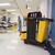 Rubbermaid Commercial High Security Housekeeping Janitorial Cart with Wheels 53.5" H x 48.25" L X 22" W