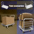2IN1 Platform Truck Cart with Detachable Rear Guardrail,2200lbs Heavy Duty Push Cart Dolly w/Swivel Casters,All-Steel Hand Truck