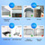 Extra Large Platform Truck Market Cart to Transport Things 44 X 28 Dolly Cart Heavy Duty Push Cart 