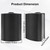 Herdio 4‘’ Outdoor Bluetooth Speakers Waterproof Wired 200 Watt with Powerful Bass Indoor Patio Deck Wall Mount Speakers Black