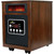 iLIVING ILG-918W Indoor Electric Space Infrared Heater, One, Dark Walnut