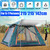 5-6 Person Automatic Speed-open Beach Tent Double Deck Tent Camping Tent With Mesh Portable Backpack 