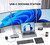 Minisopuru Docking Station 3 Monitors with USB C Video 2 HDMI VGA PD 100W 10Gbps USB Data Port 