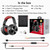Oneodio 110h Wireless Bluetooth 5.2 Headset + Wired Gaming Headphones 2 in 1 With Microphone For PC PS4 Skype 